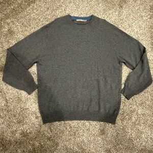 Vintage Men's 100% Cashmere Gray Sweater XL